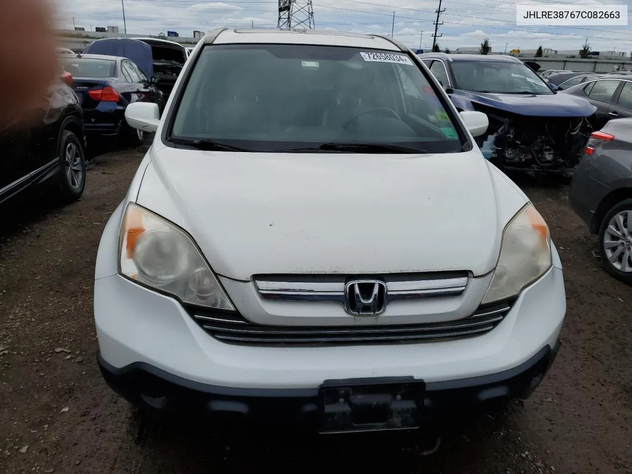 JHLRE38767C082663 2007 Honda Cr-V Exl