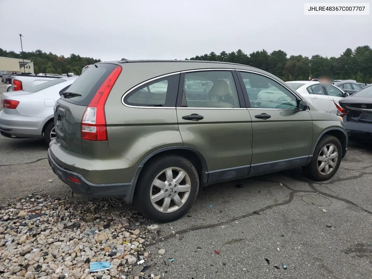 2007 Honda Cr-V Lx VIN: JHLRE48367C007707 Lot: 72689174