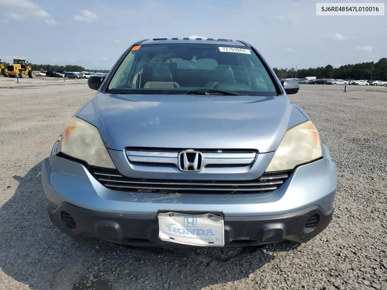 2007 Honda Cr-V Ex VIN: 5J6RE48547L010016 Lot: 72793944