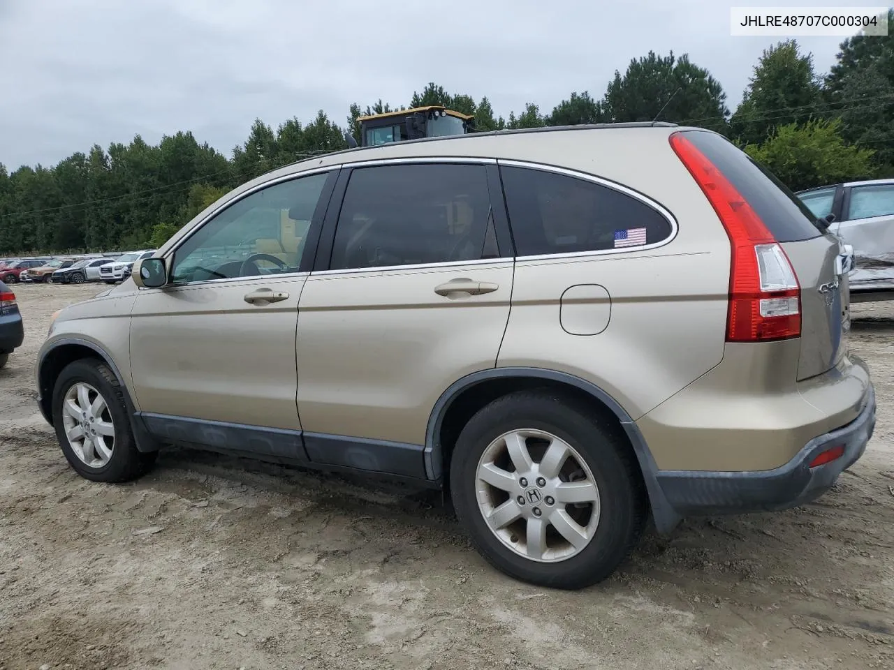 2007 Honda Cr-V Exl VIN: JHLRE48707C000304 Lot: 72911234