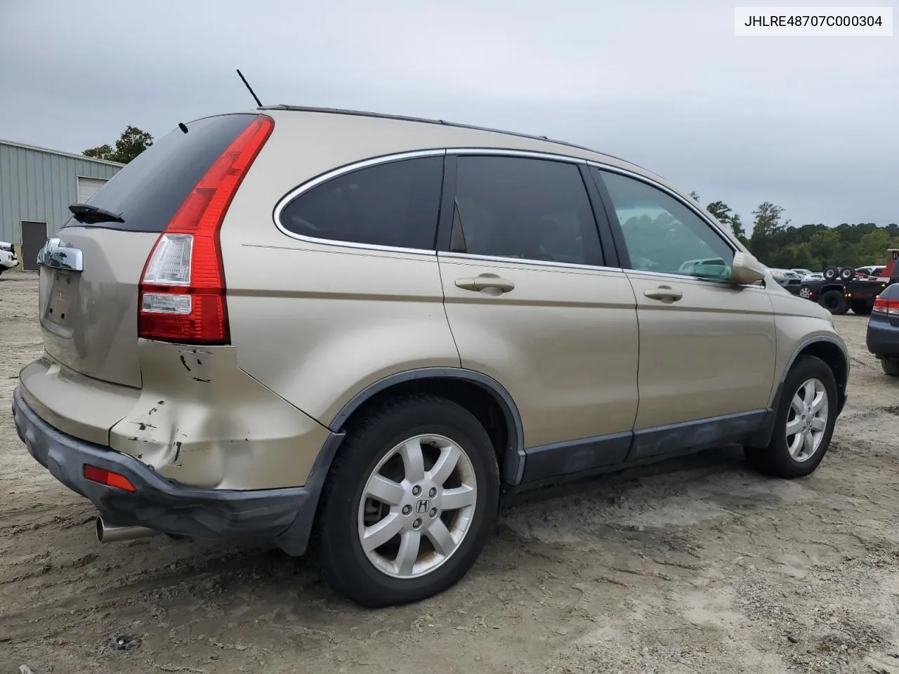 2007 Honda Cr-V Exl VIN: JHLRE48707C000304 Lot: 72911234