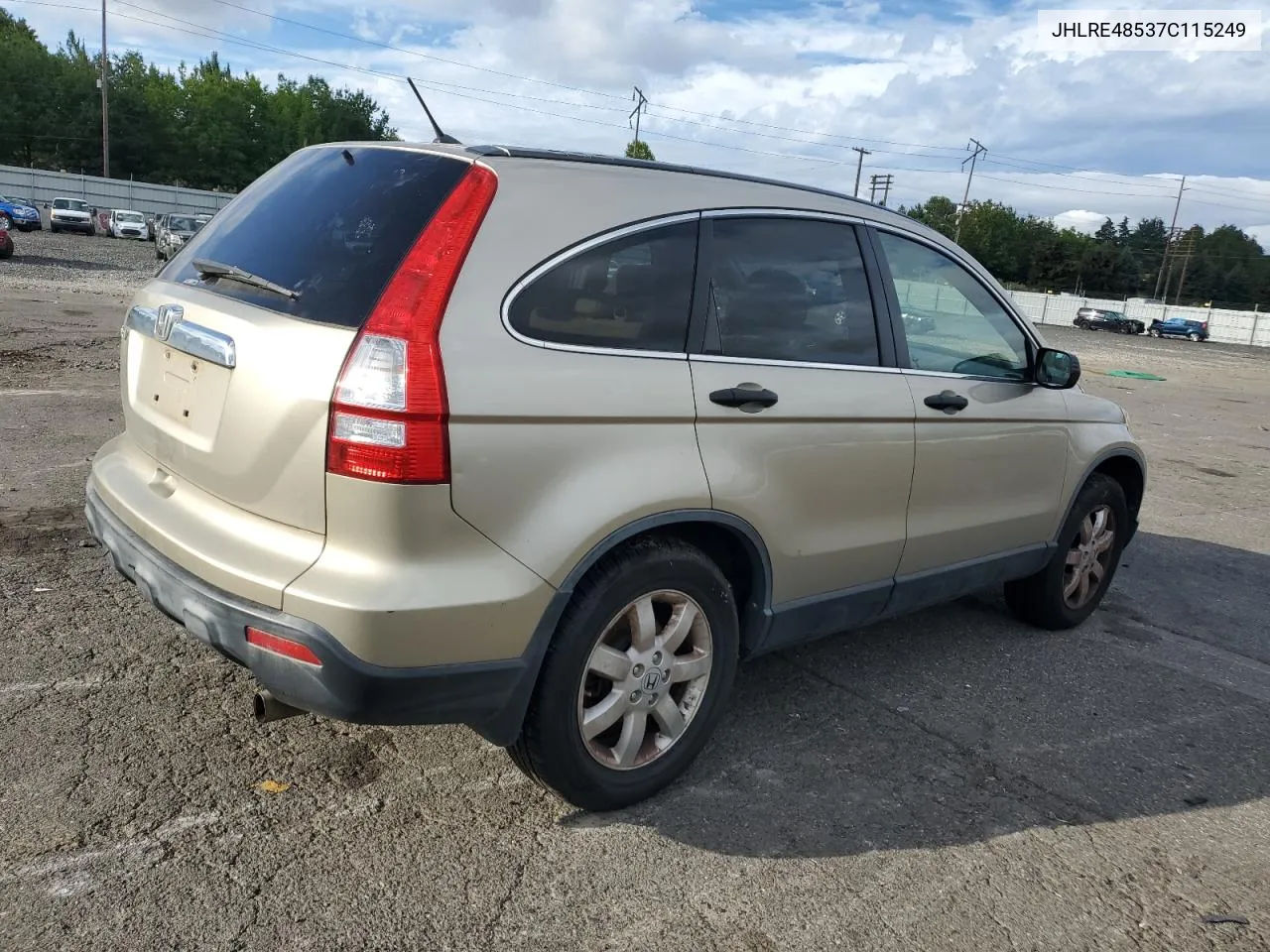 2007 Honda Cr-V Ex VIN: JHLRE48537C115249 Lot: 72990634