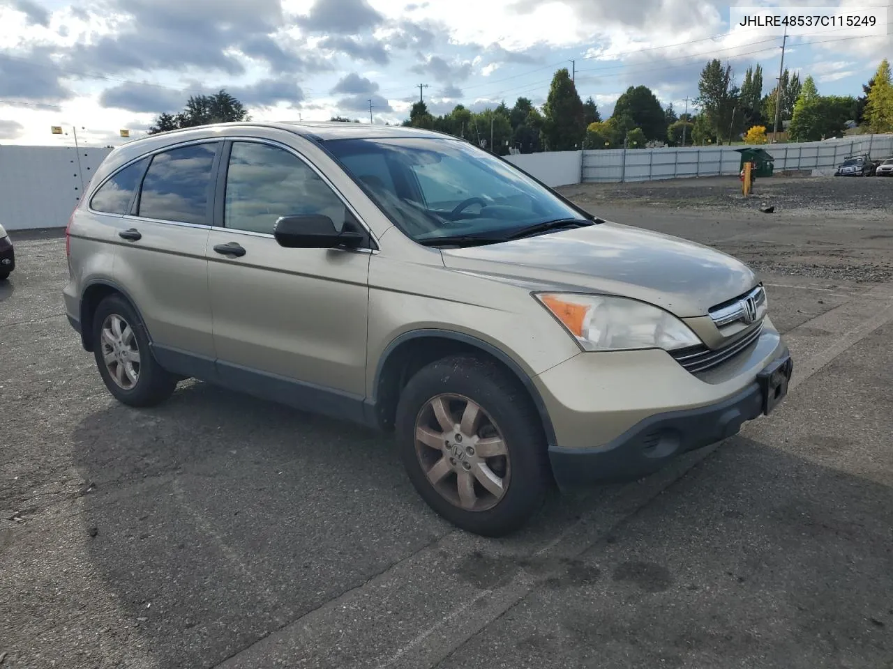 JHLRE48537C115249 2007 Honda Cr-V Ex