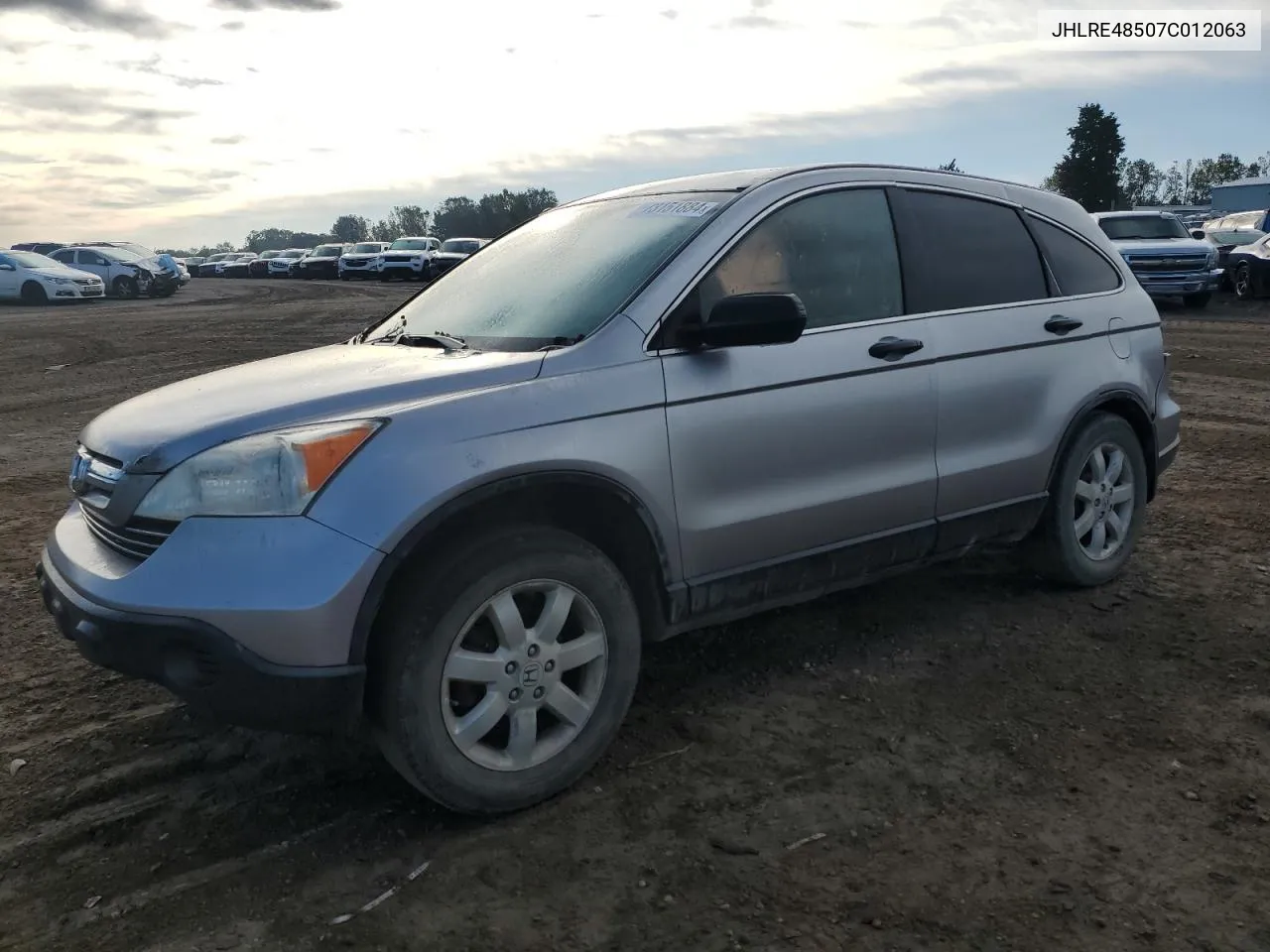 2007 Honda Cr-V Ex VIN: JHLRE48507C012063 Lot: 73151884