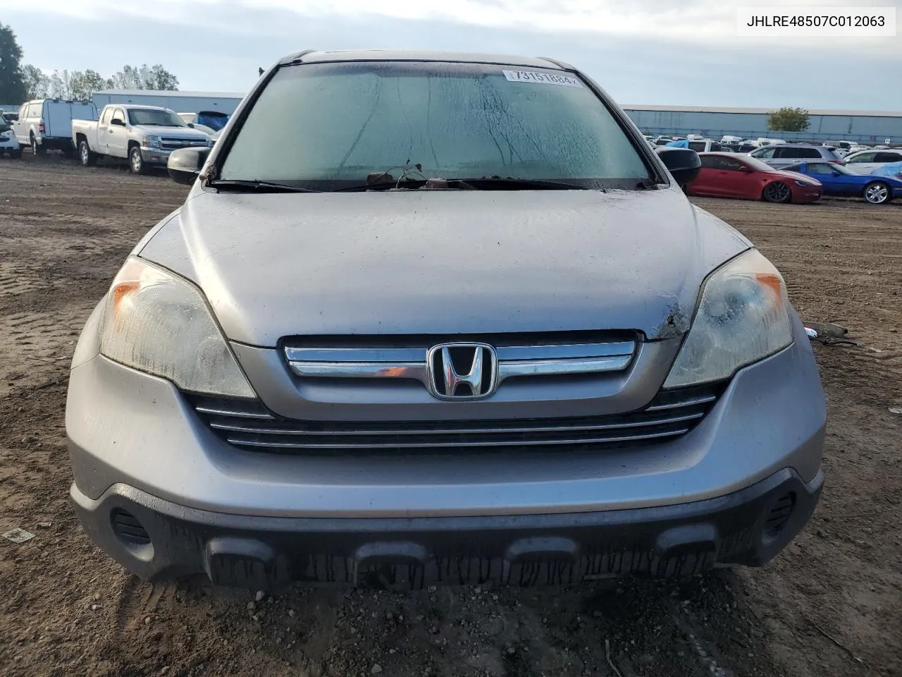 2007 Honda Cr-V Ex VIN: JHLRE48507C012063 Lot: 73151884