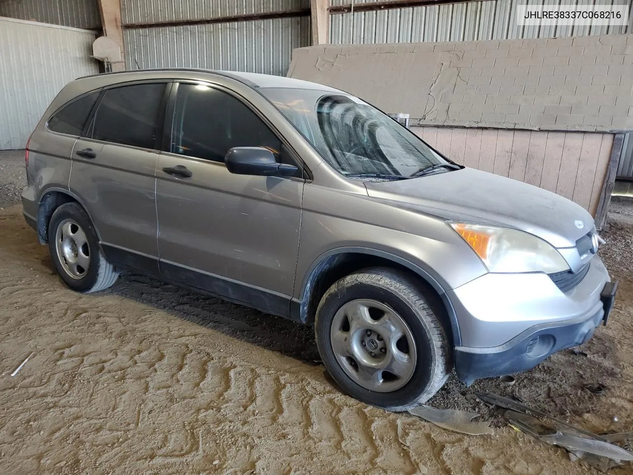 2007 Honda Cr-V Lx VIN: JHLRE38337C068216 Lot: 73239764