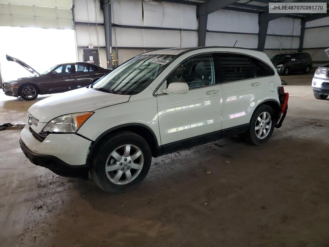 2007 Honda Cr-V Exl VIN: JHLRE48707C091770 Lot: 73340404