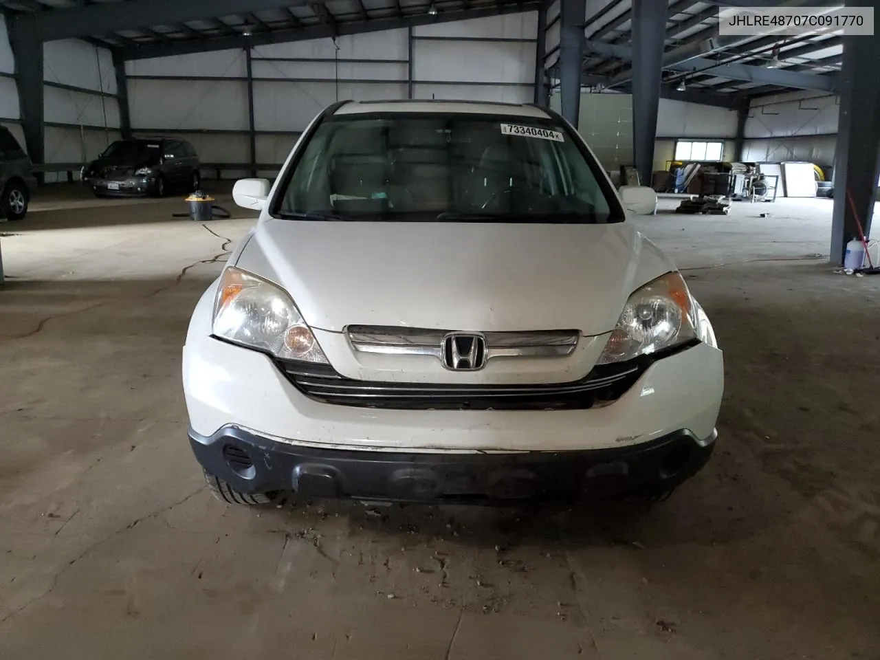 2007 Honda Cr-V Exl VIN: JHLRE48707C091770 Lot: 73340404