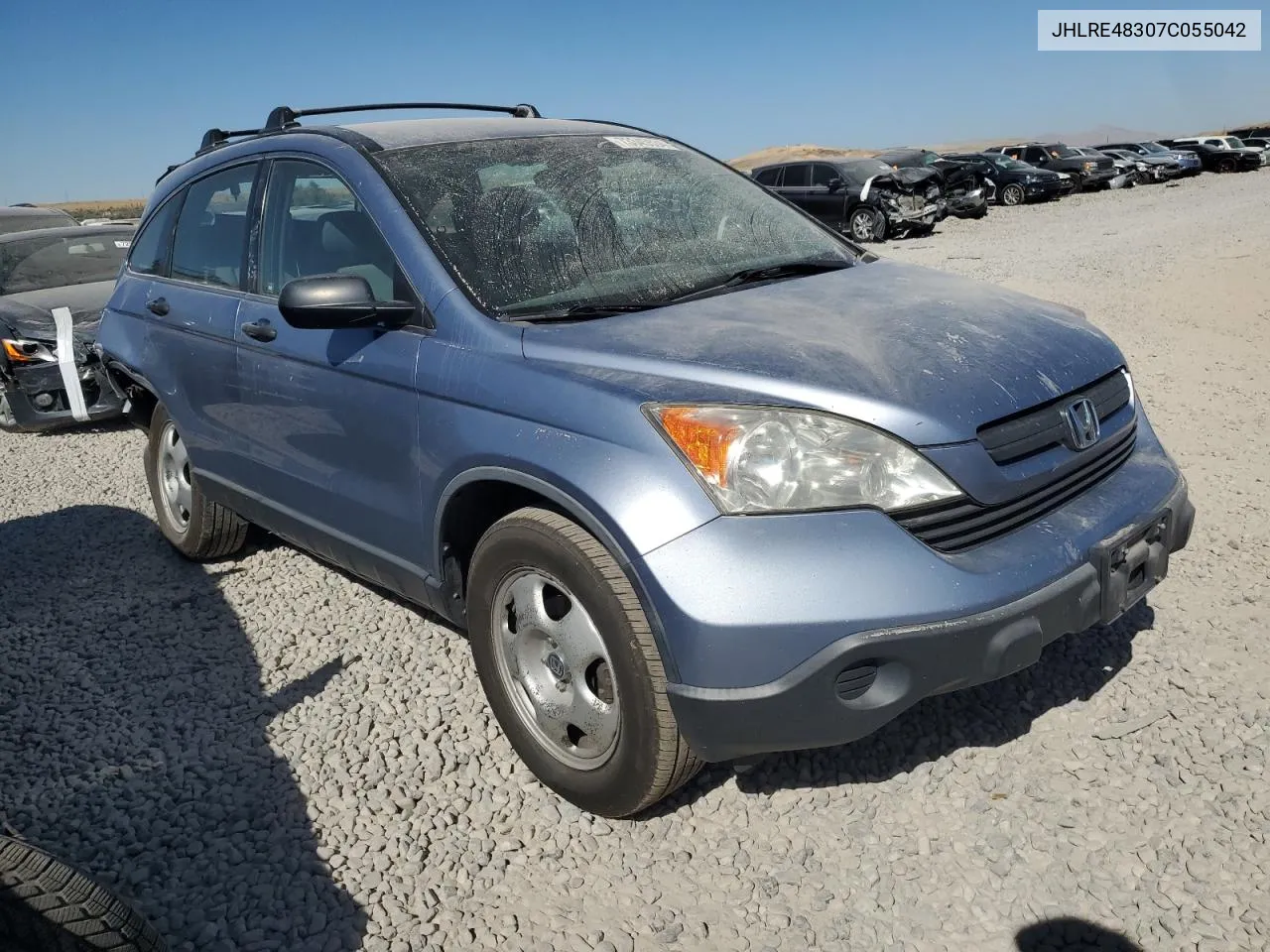 2007 Honda Cr-V Lx VIN: JHLRE48307C055042 Lot: 73345534