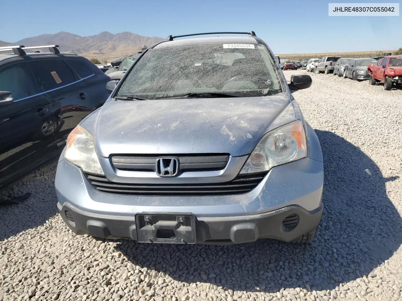 2007 Honda Cr-V Lx VIN: JHLRE48307C055042 Lot: 73345534