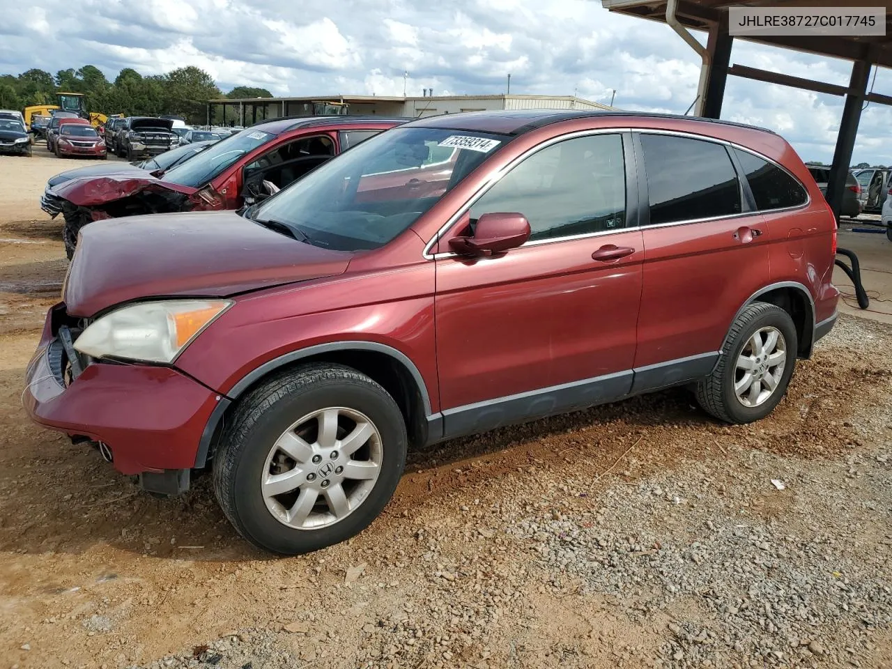 JHLRE38727C017745 2007 Honda Cr-V Exl