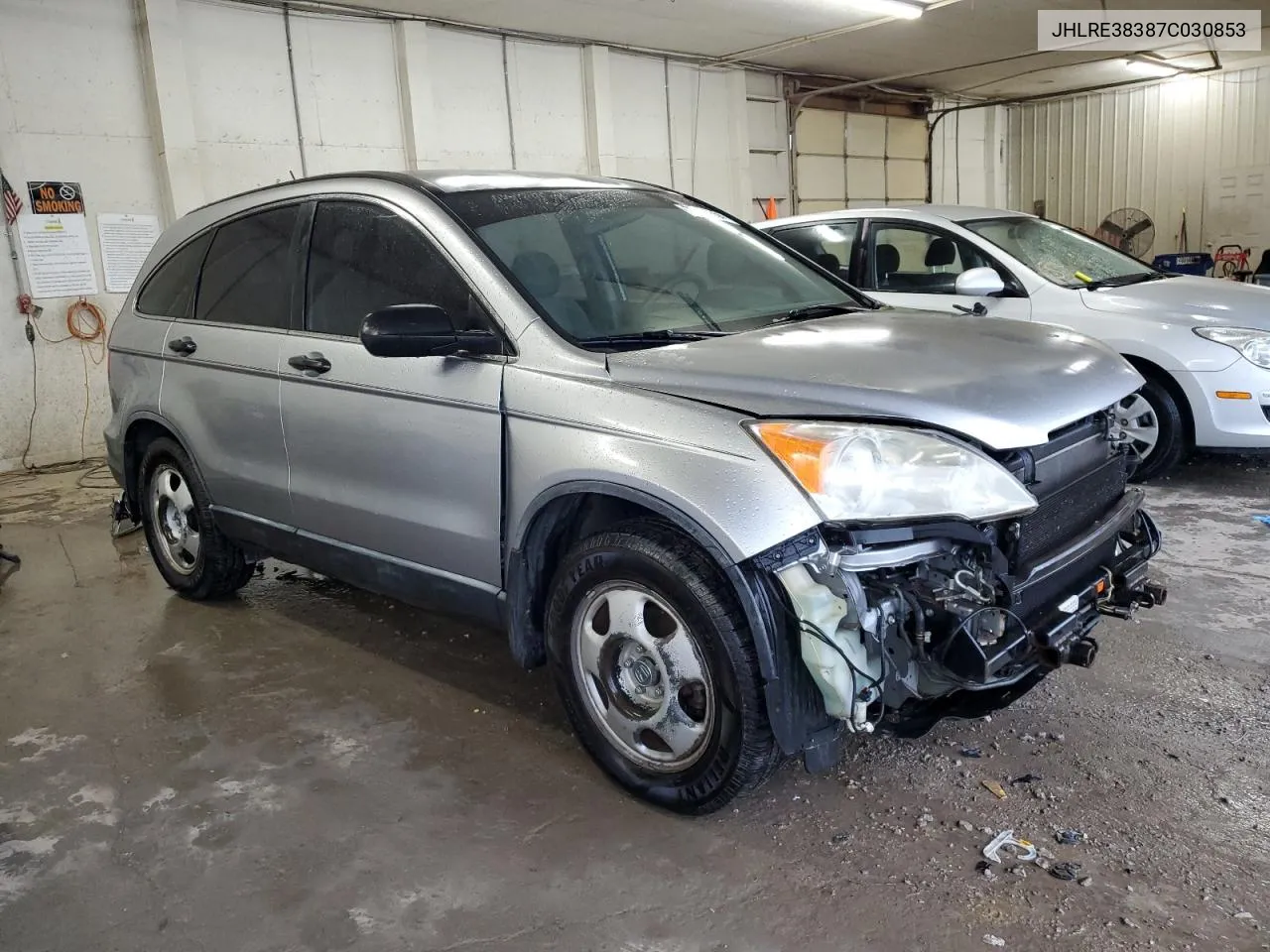 2007 Honda Cr-V Lx VIN: JHLRE38387C030853 Lot: 73424354