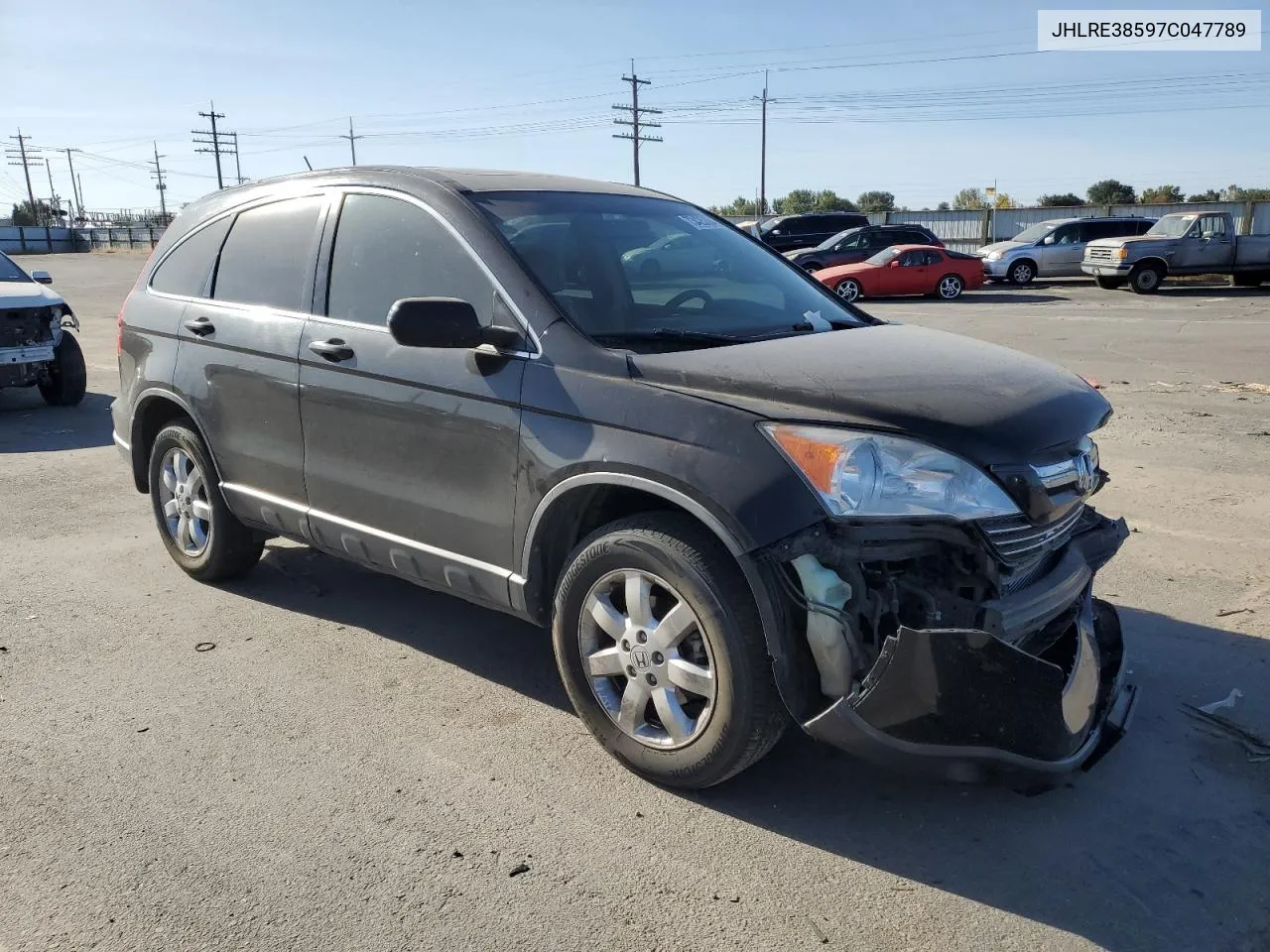 2007 Honda Cr-V Ex VIN: JHLRE38597C047789 Lot: 73425364