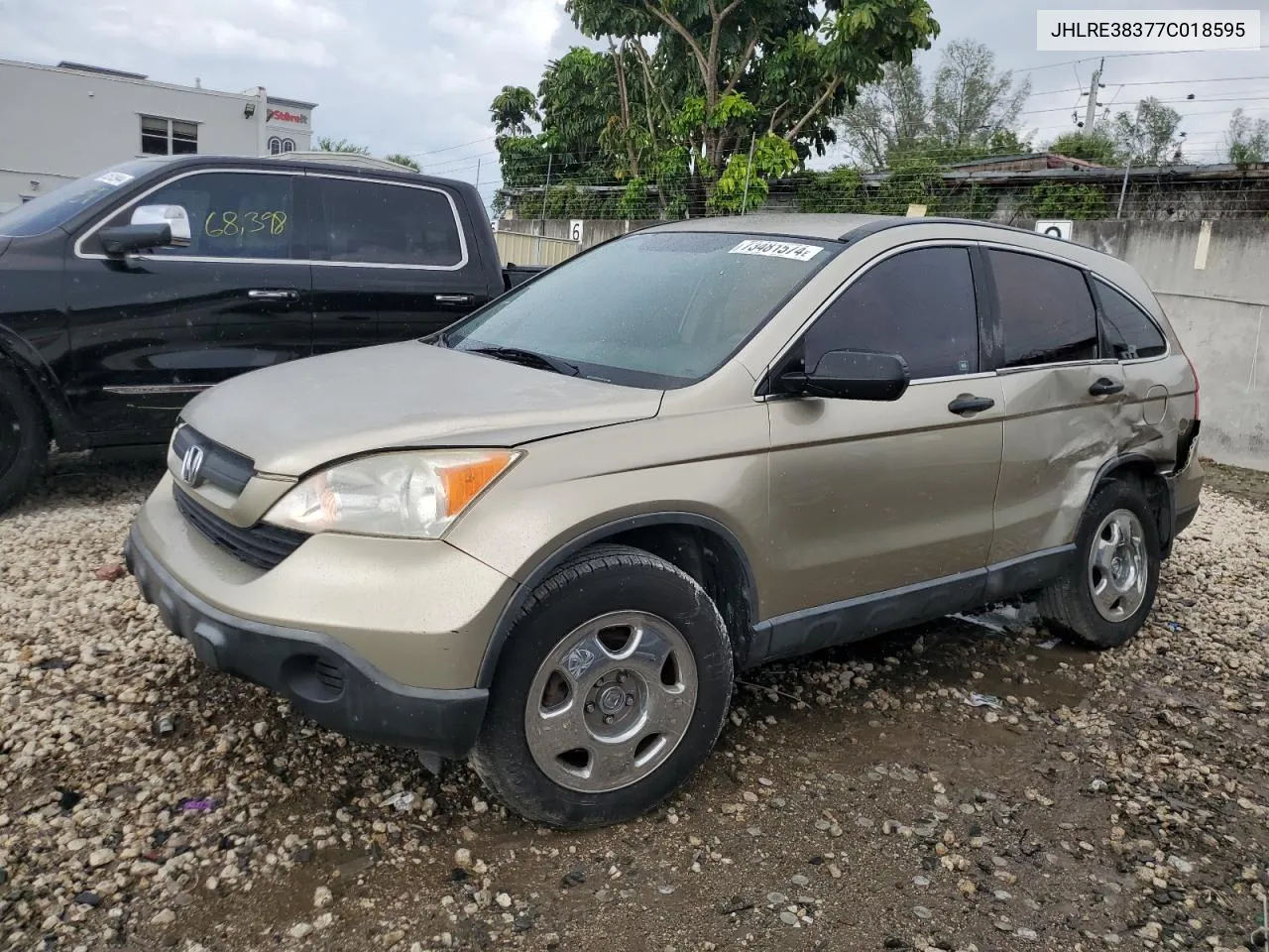 JHLRE38377C018595 2007 Honda Cr-V Lx