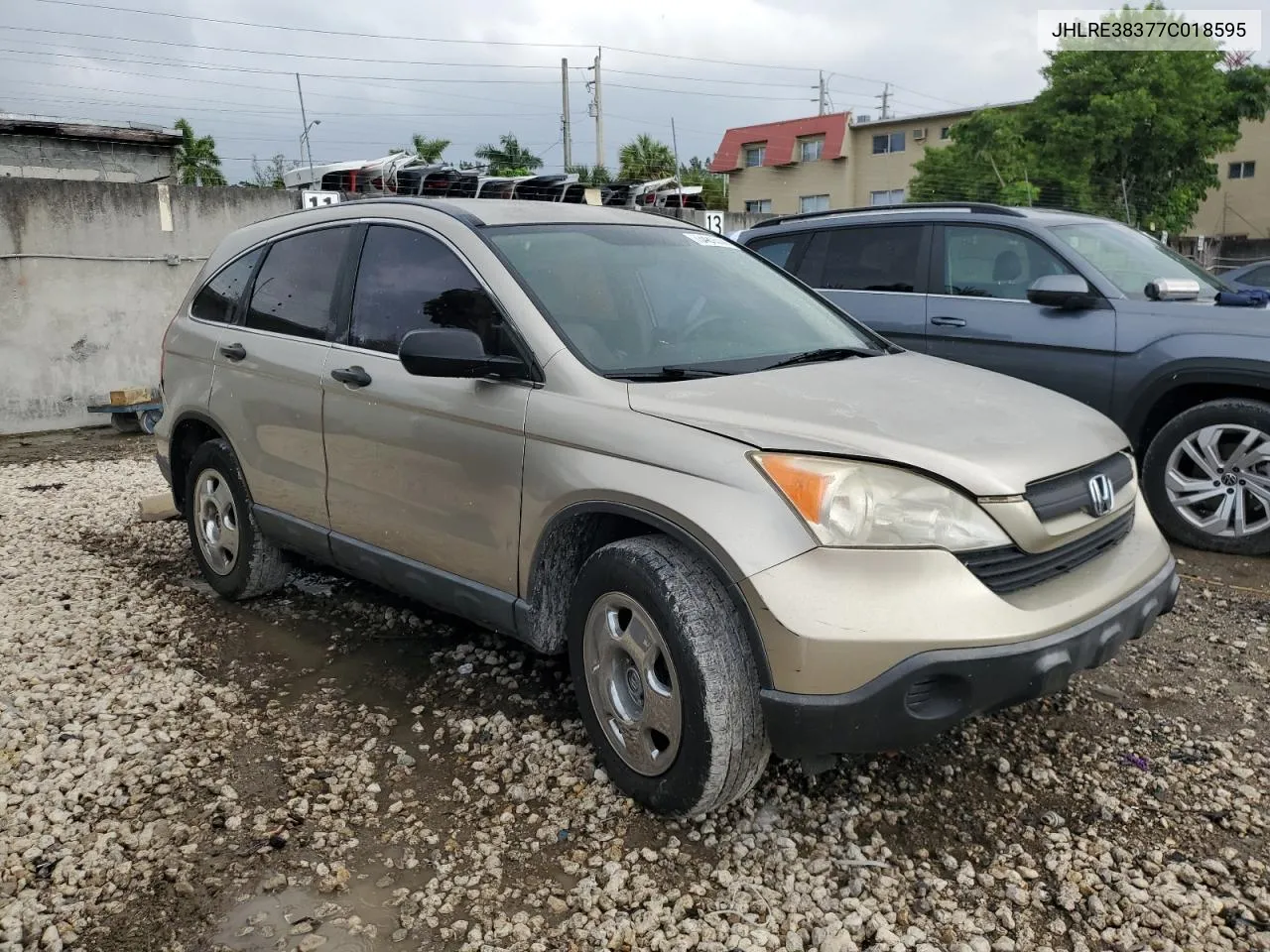 JHLRE38377C018595 2007 Honda Cr-V Lx