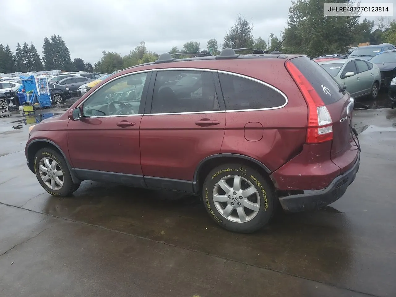 2007 Honda Cr-V Exl VIN: JHLRE48727C123814 Lot: 73519654