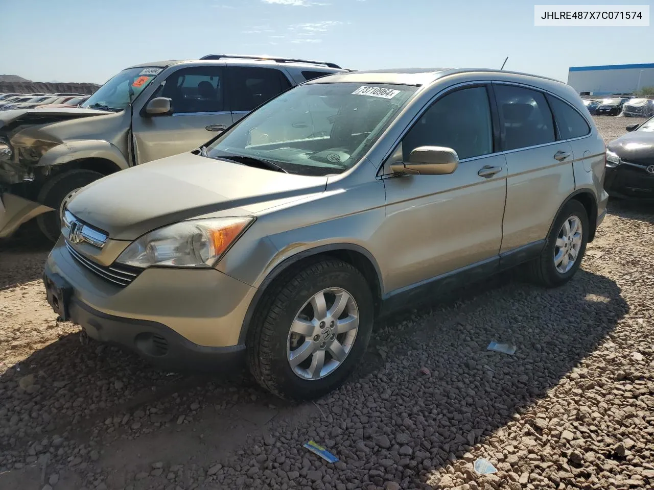 JHLRE487X7C071574 2007 Honda Cr-V Exl