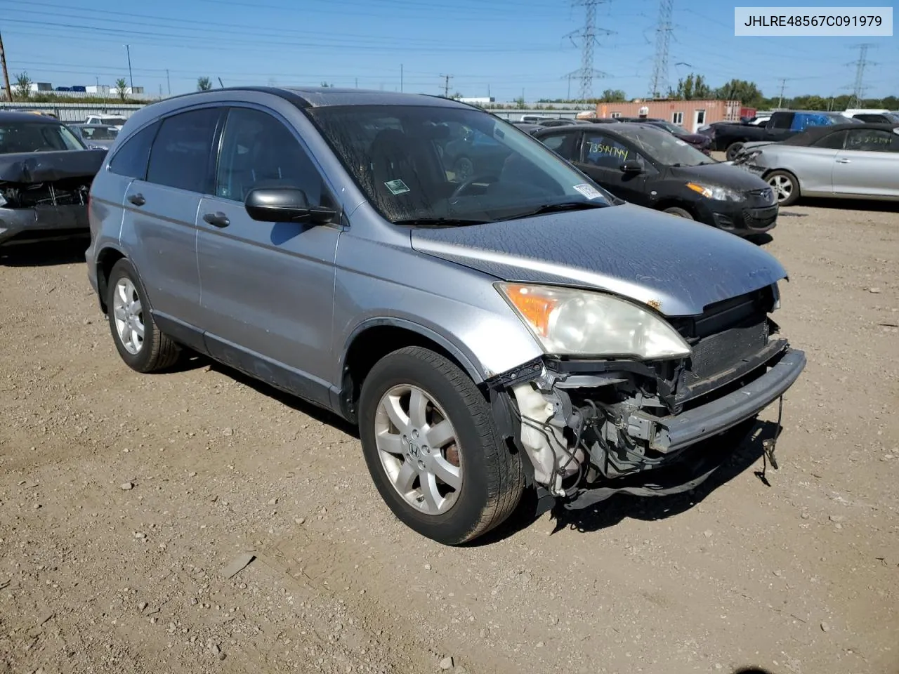 2007 Honda Cr-V Ex VIN: JHLRE48567C091979 Lot: 73759324