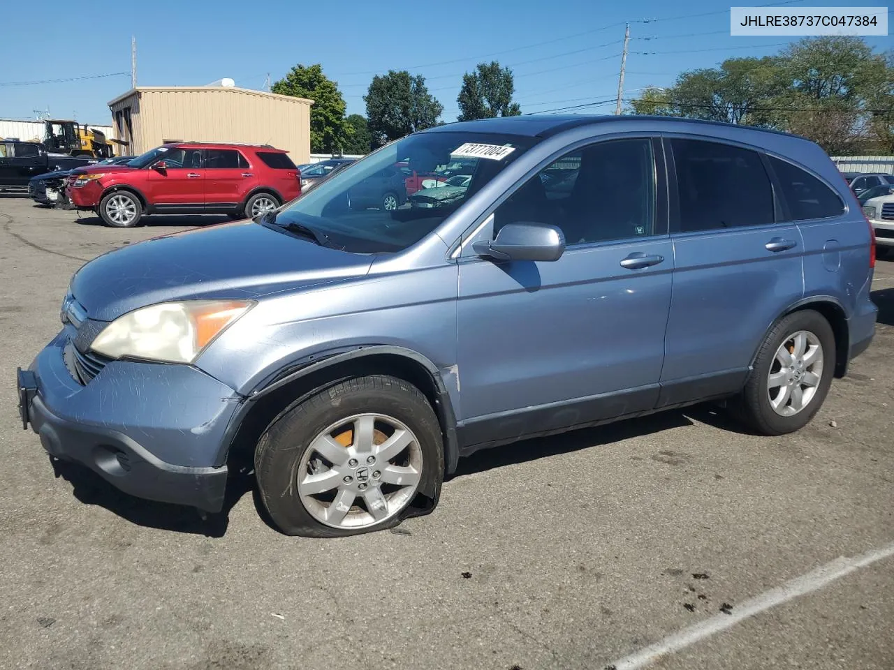 2007 Honda Cr-V Exl VIN: JHLRE38737C047384 Lot: 73777004