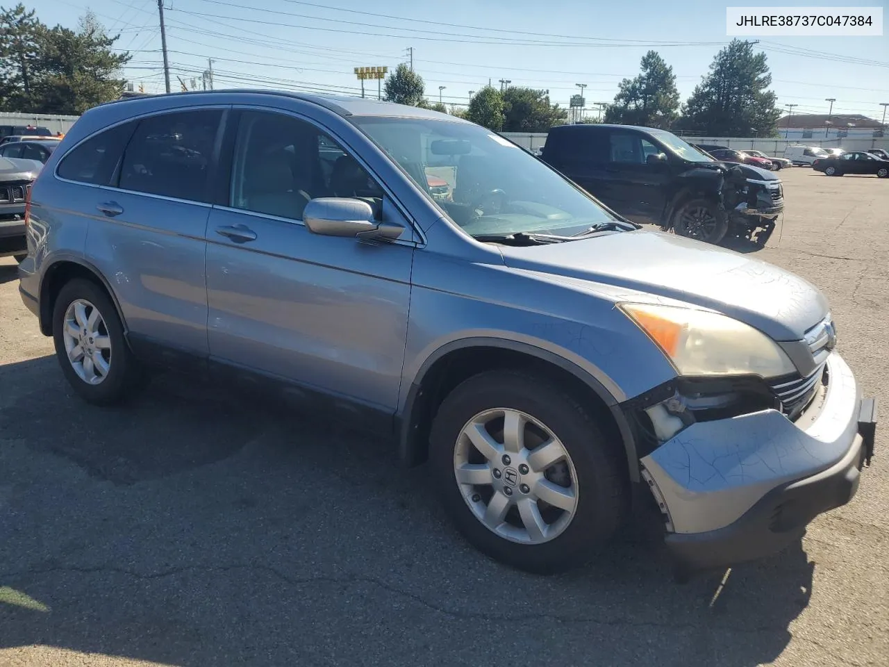 2007 Honda Cr-V Exl VIN: JHLRE38737C047384 Lot: 73777004