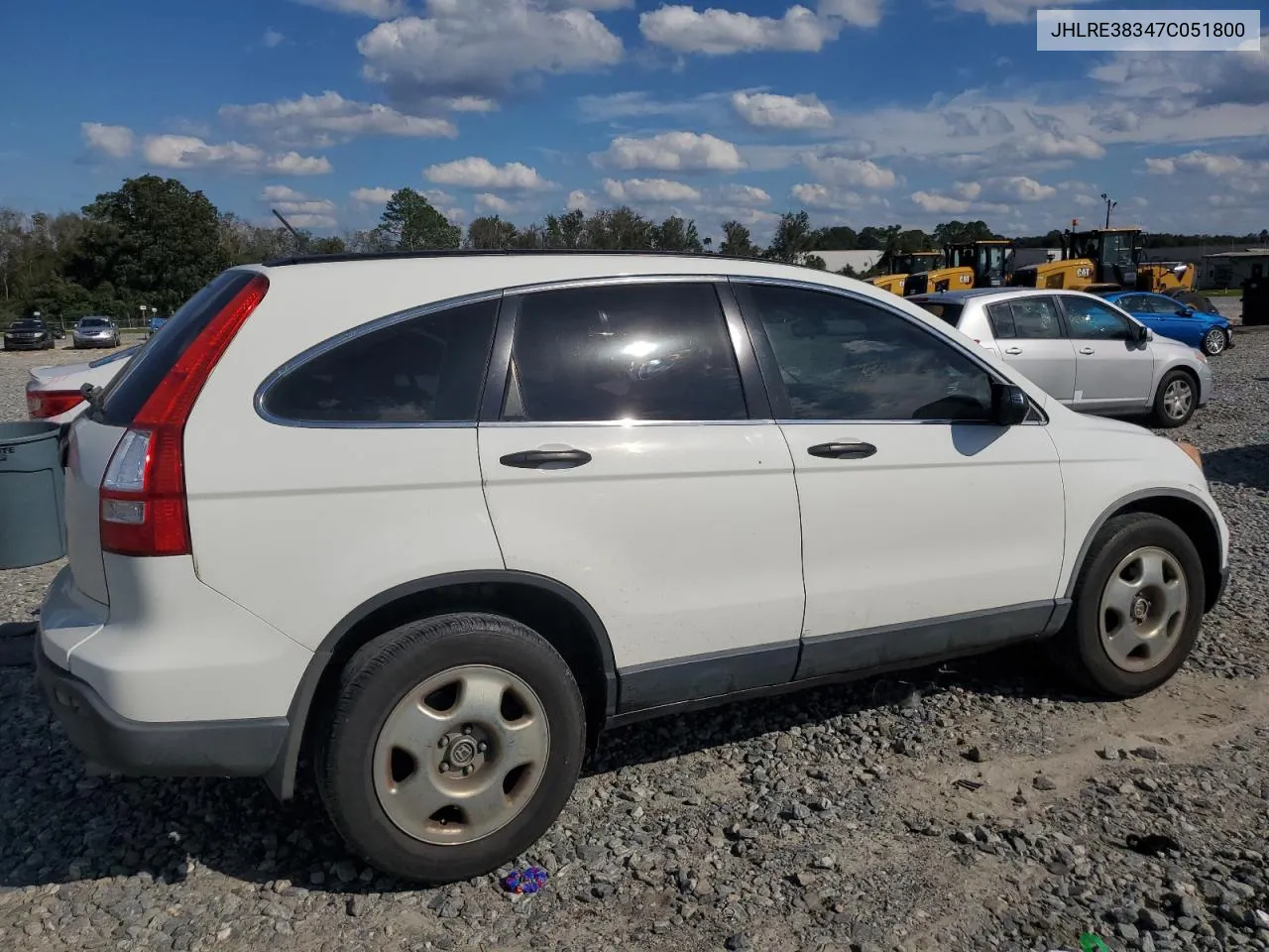 2007 Honda Cr-V Lx VIN: JHLRE38347C051800 Lot: 73865124