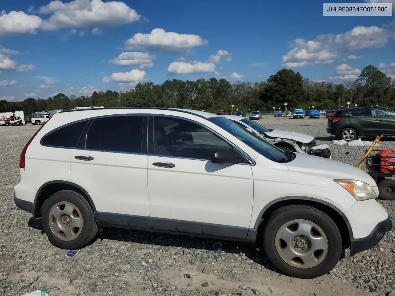 JHLRE38347C051800 2007 Honda Cr-V Lx