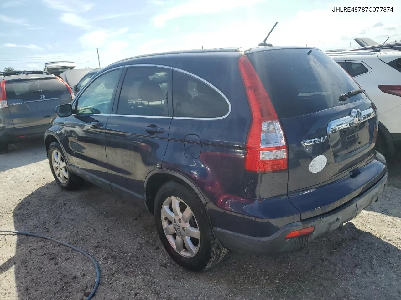 2007 Honda Cr-V Exl VIN: JHLRE48787C077874 Lot: 73994594