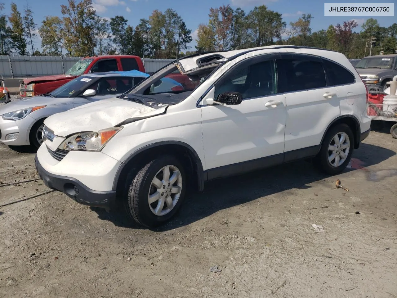 2007 Honda Cr-V Exl VIN: JHLRE38767C006750 Lot: 74099524