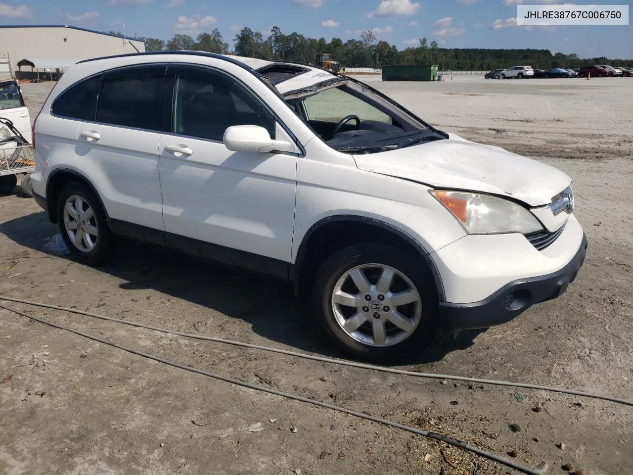 2007 Honda Cr-V Exl VIN: JHLRE38767C006750 Lot: 74099524