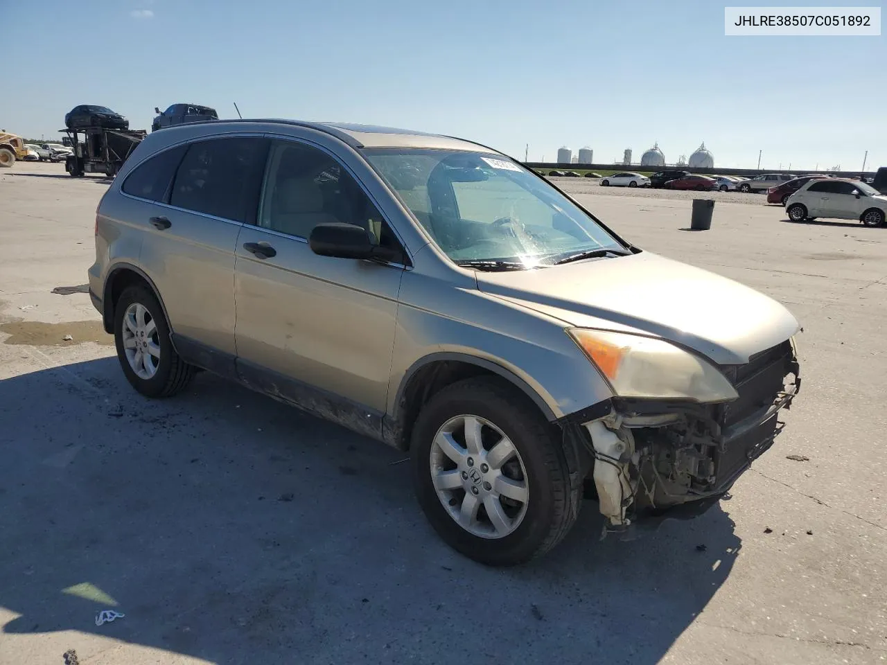 2007 Honda Cr-V Ex VIN: JHLRE38507C051892 Lot: 74218774