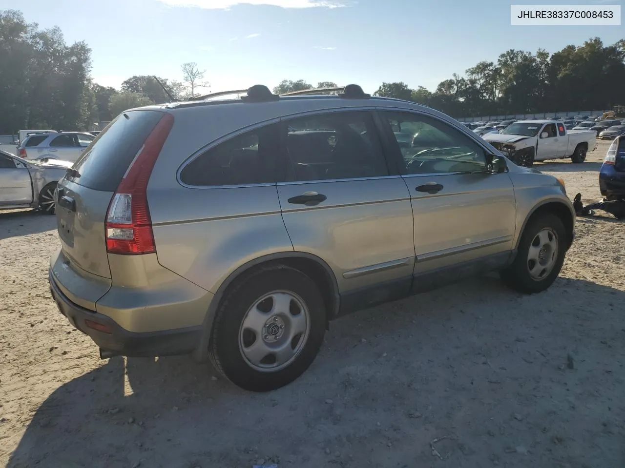 2007 Honda Cr-V Lx VIN: JHLRE38337C008453 Lot: 74253094