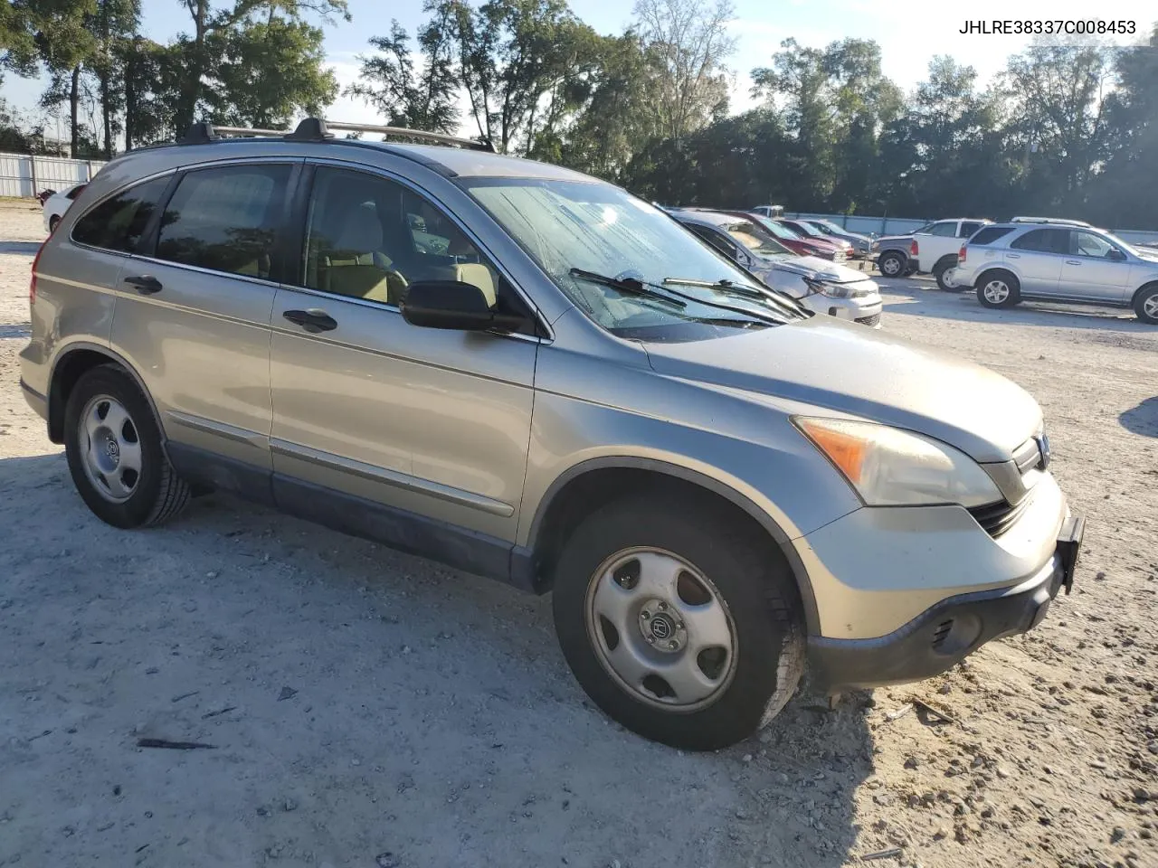 2007 Honda Cr-V Lx VIN: JHLRE38337C008453 Lot: 74253094