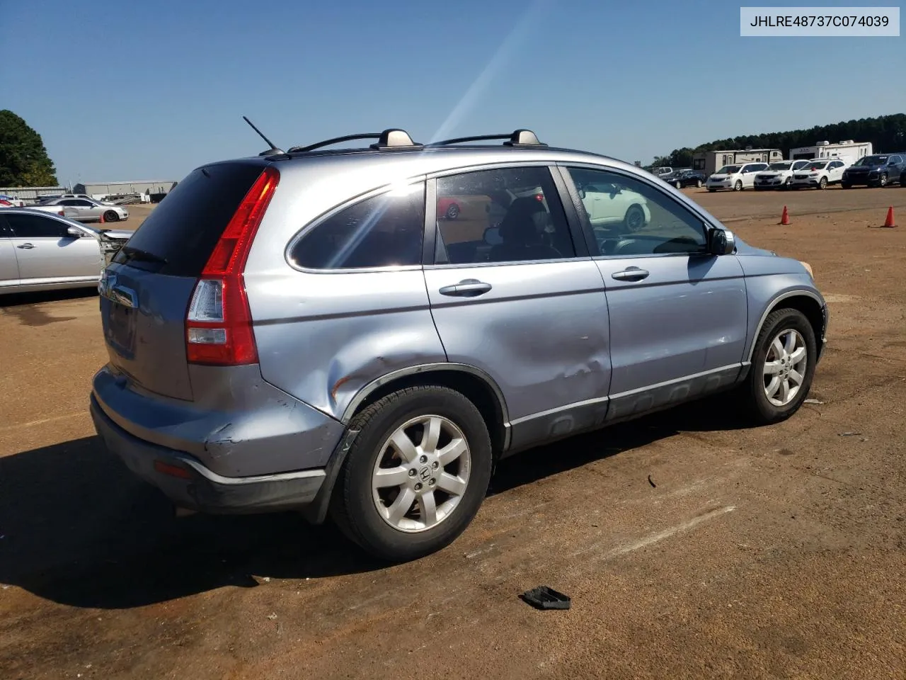 2007 Honda Cr-V Exl VIN: JHLRE48737C074039 Lot: 74256244