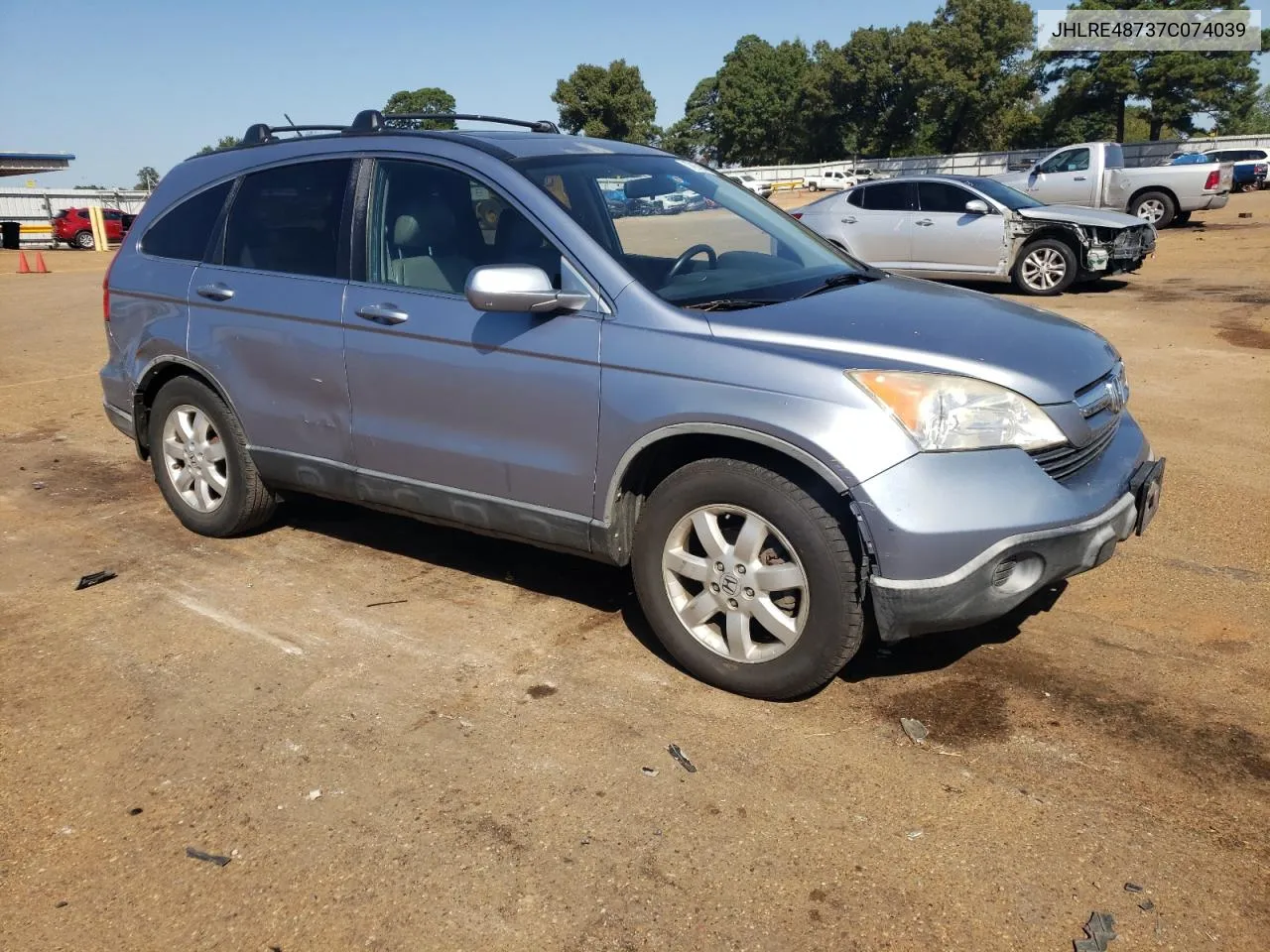 JHLRE48737C074039 2007 Honda Cr-V Exl