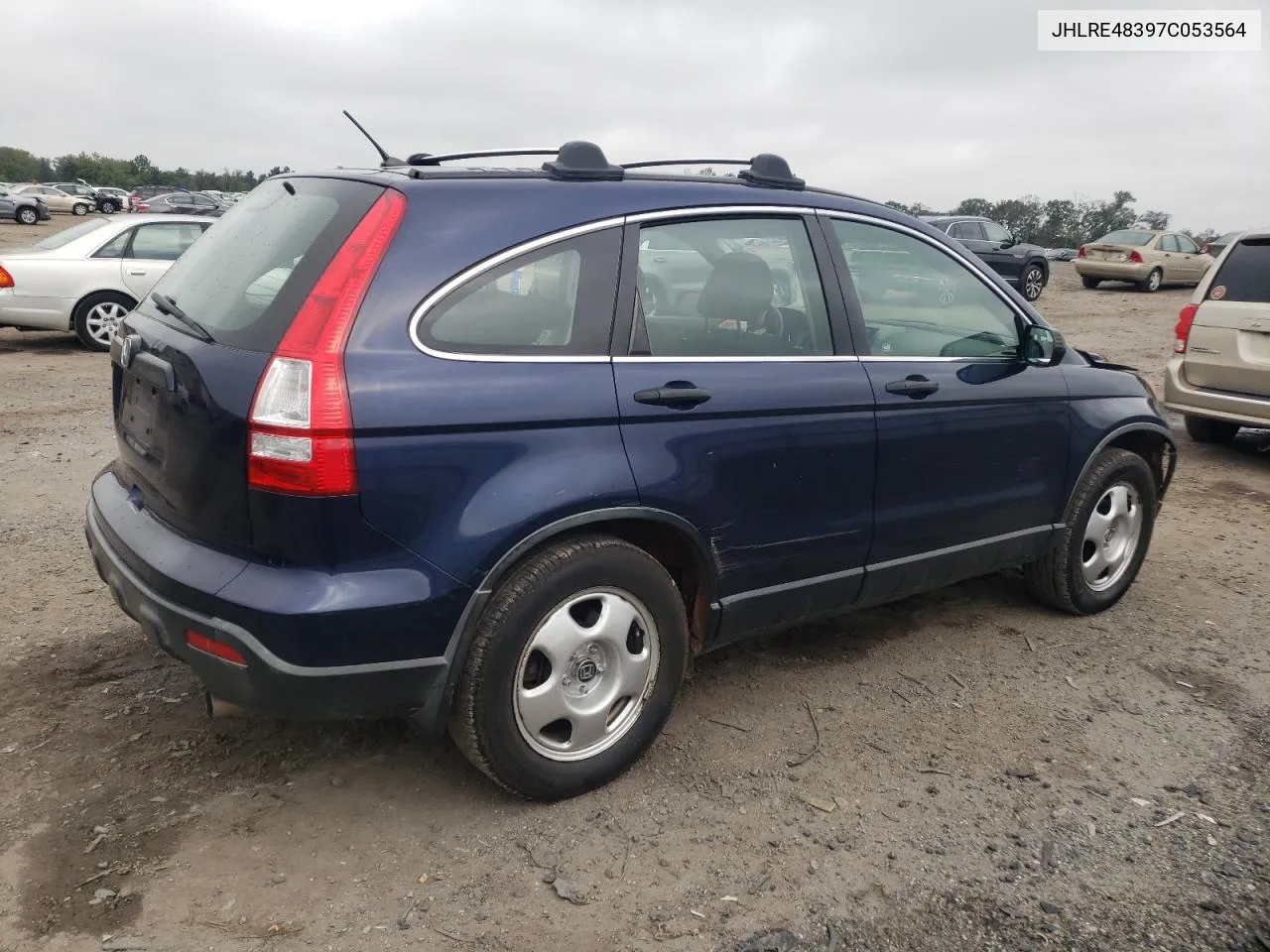 2007 Honda Cr-V Lx VIN: JHLRE48397C053564 Lot: 74336824