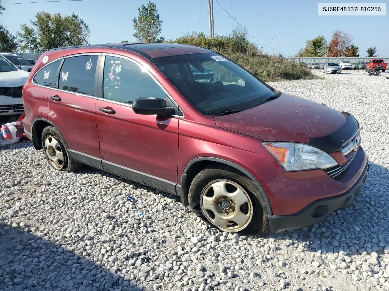 2007 Honda Cr-V Ex VIN: 5J6RE48537L810256 Lot: 74438314