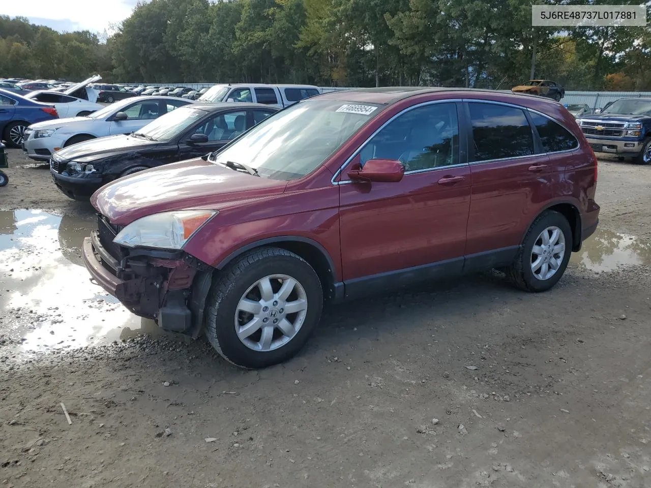 5J6RE48737L017881 2007 Honda Cr-V Exl