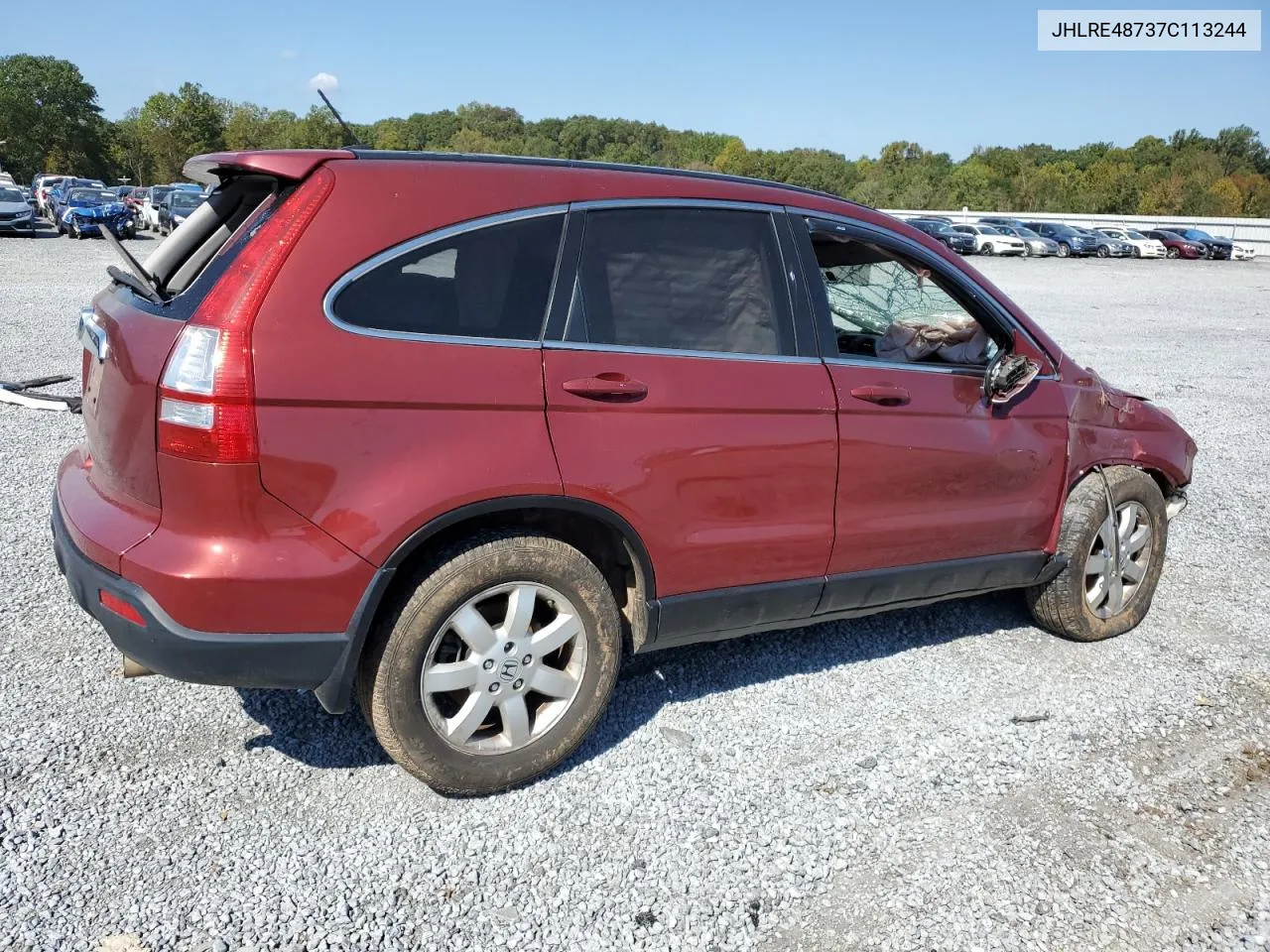 2007 Honda Cr-V Exl VIN: JHLRE48737C113244 Lot: 74694854