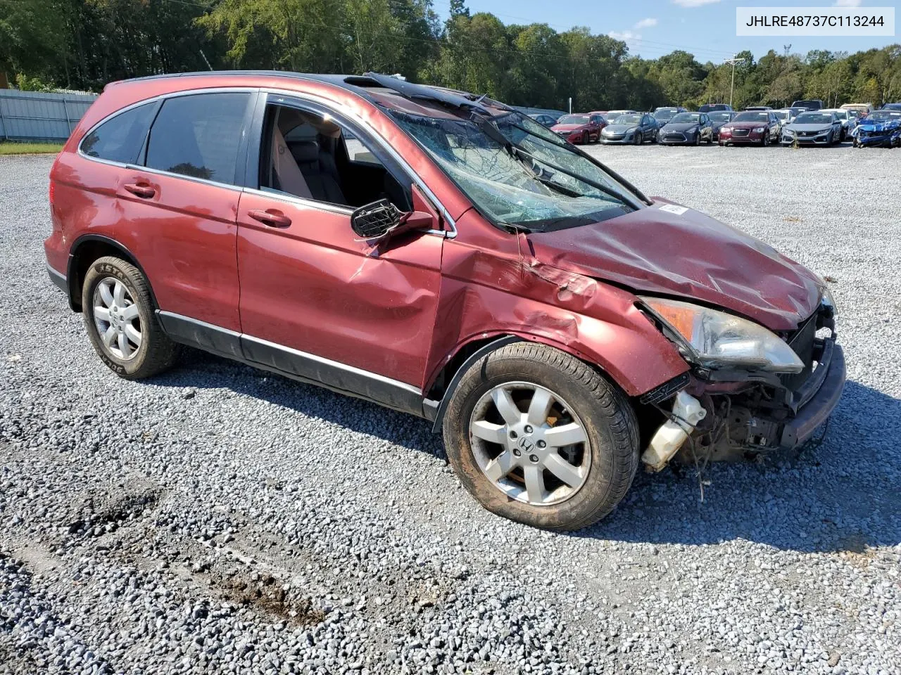 2007 Honda Cr-V Exl VIN: JHLRE48737C113244 Lot: 74694854