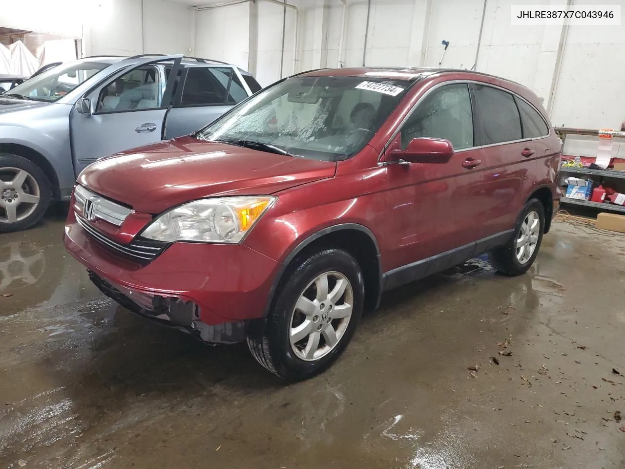 2007 Honda Cr-V Exl VIN: JHLRE387X7C043946 Lot: 74727734