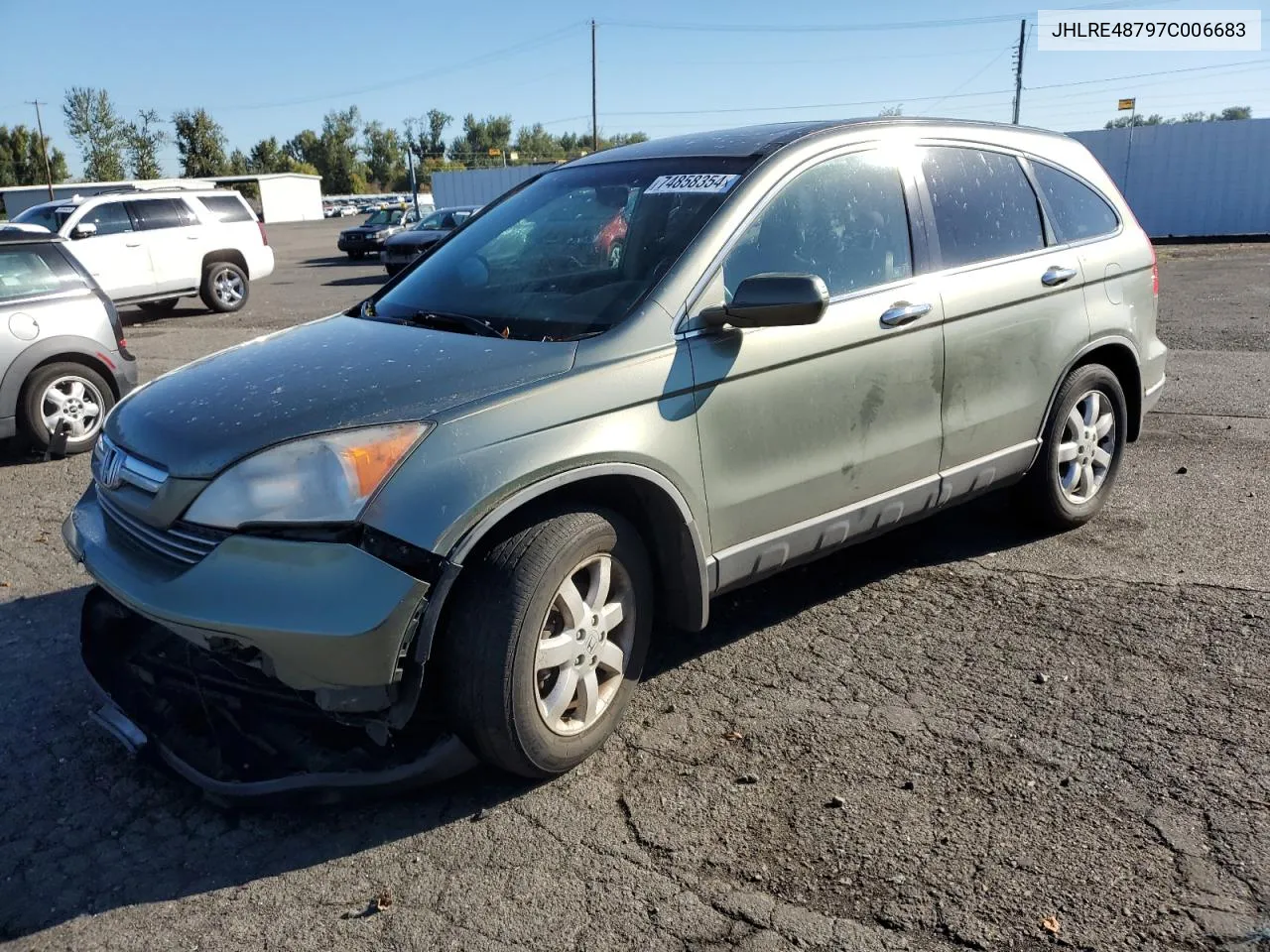 2007 Honda Cr-V Exl VIN: JHLRE48797C006683 Lot: 74858354