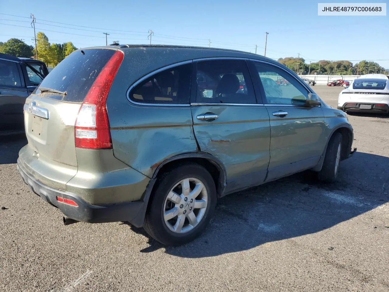 2007 Honda Cr-V Exl VIN: JHLRE48797C006683 Lot: 74858354