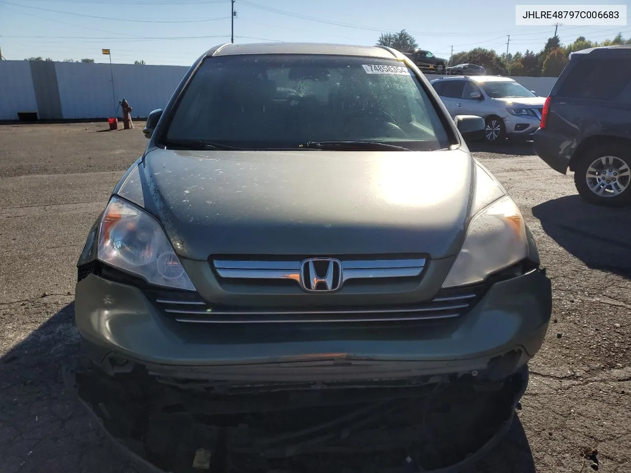 2007 Honda Cr-V Exl VIN: JHLRE48797C006683 Lot: 74858354