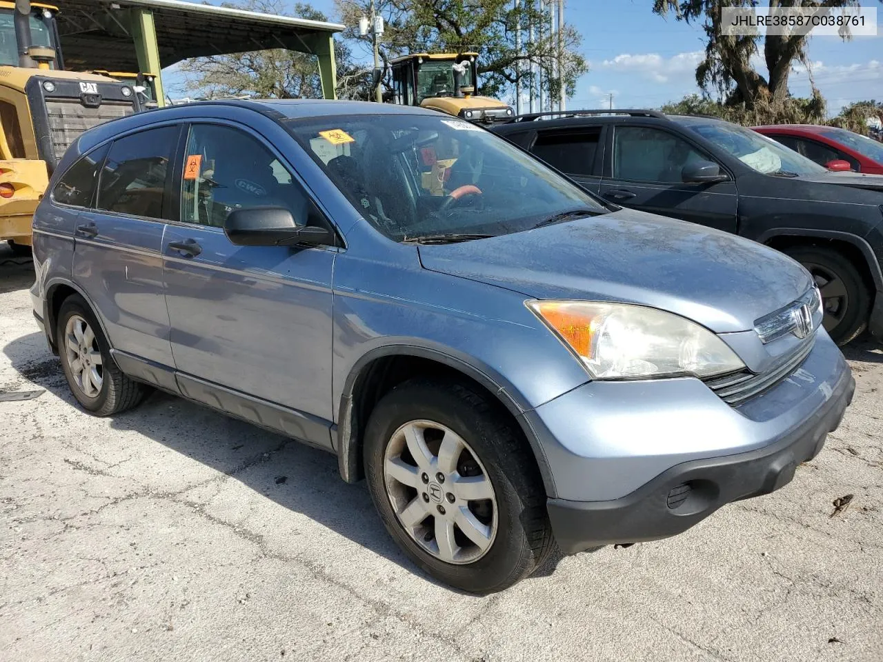 2007 Honda Cr-V Ex VIN: JHLRE38587C038761 Lot: 74935574