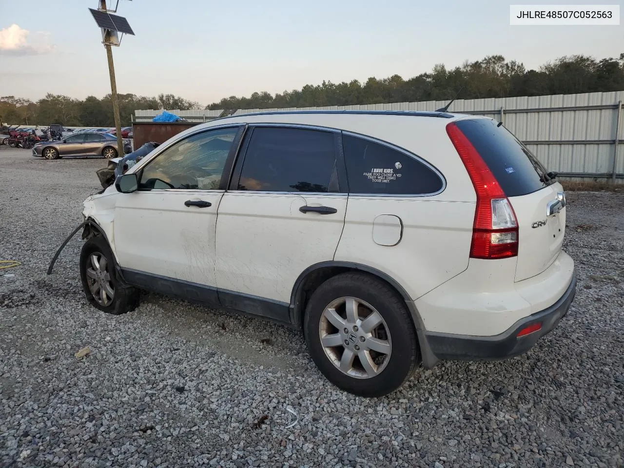 2007 Honda Cr-V Ex VIN: JHLRE48507C052563 Lot: 75010074