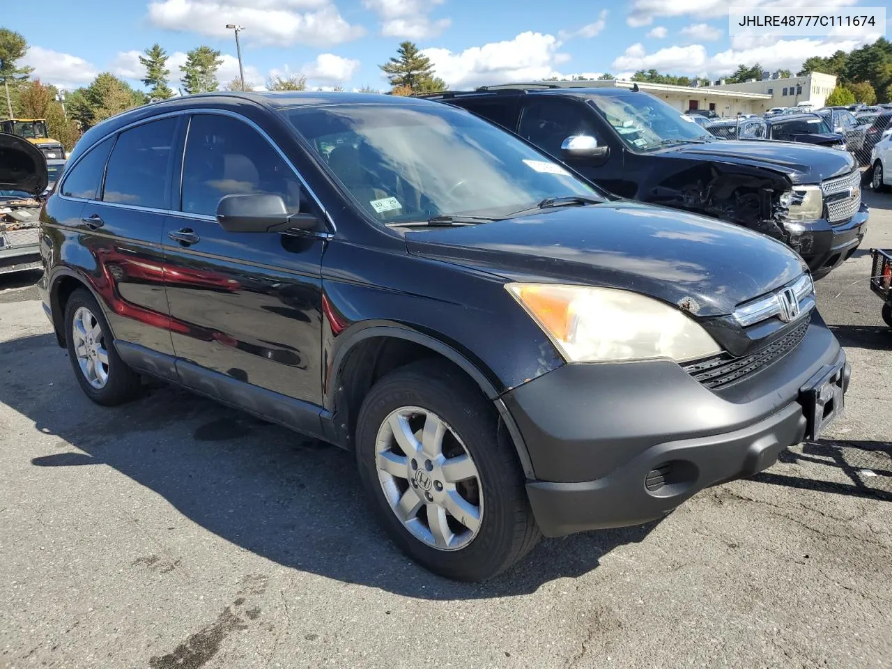 2007 Honda Cr-V Exl VIN: JHLRE48777C111674 Lot: 75192624