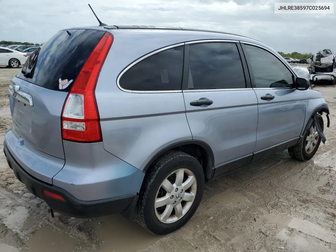 2007 Honda Cr-V Ex VIN: JHLRE38597C025694 Lot: 75264814