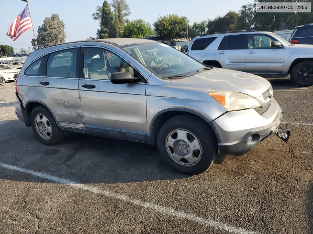 2007 Honda Cr-V Lx VIN: JHLRE38307C012265 Lot: 75288434