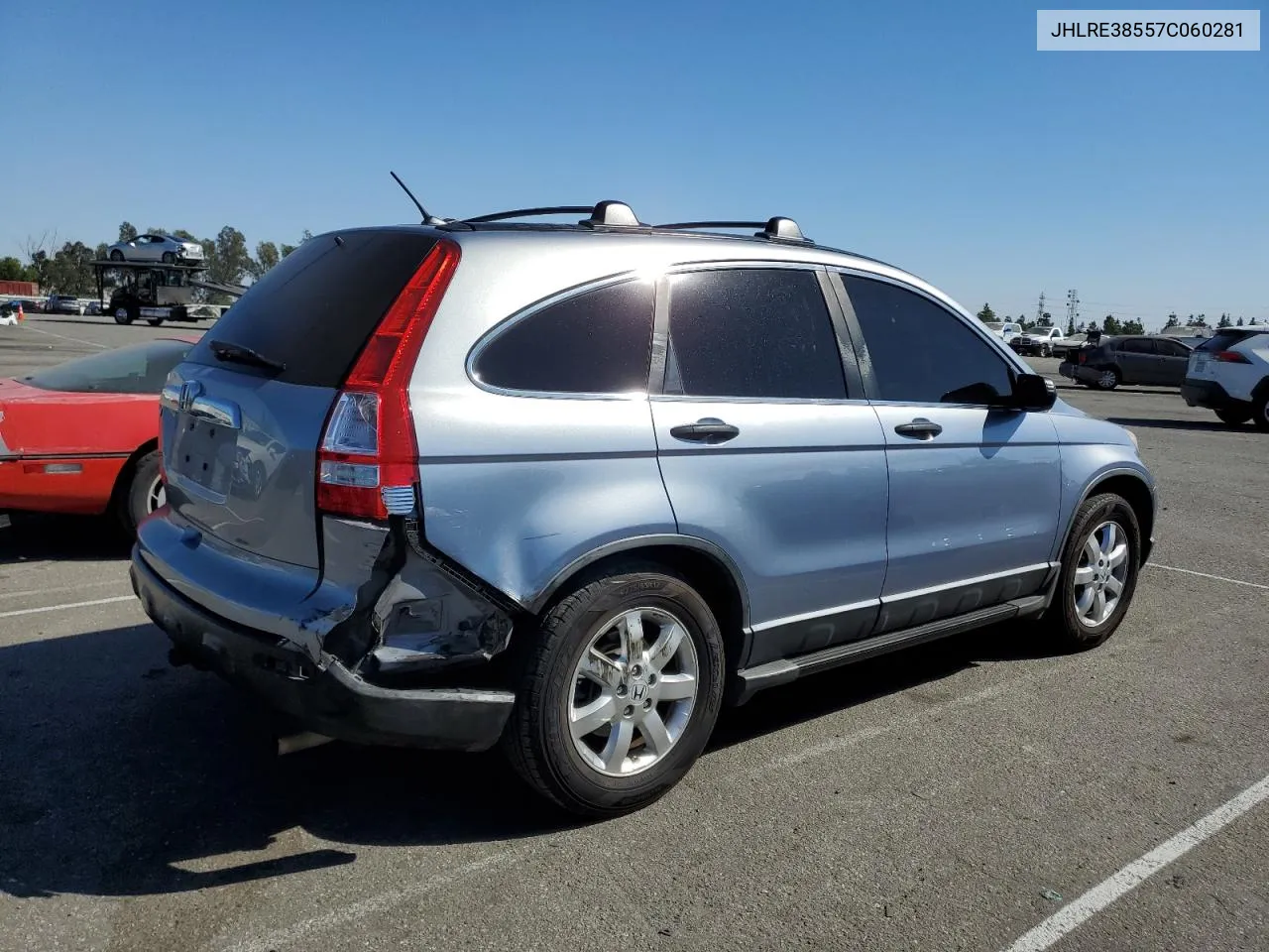 2007 Honda Cr-V Ex VIN: JHLRE38557C060281 Lot: 75307944