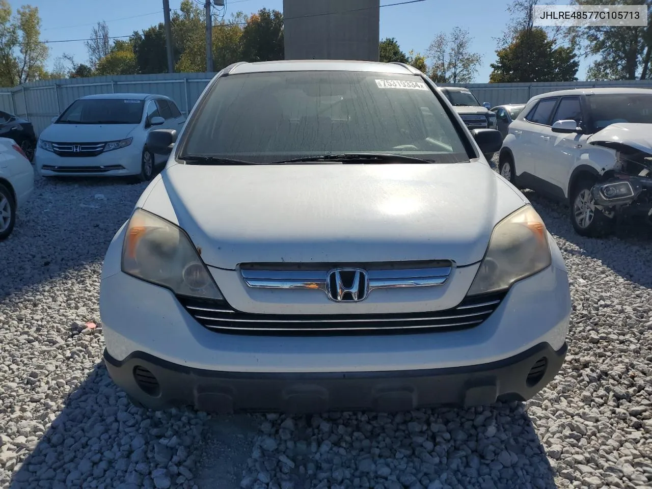 2007 Honda Cr-V Ex VIN: JHLRE48577C105713 Lot: 75319334